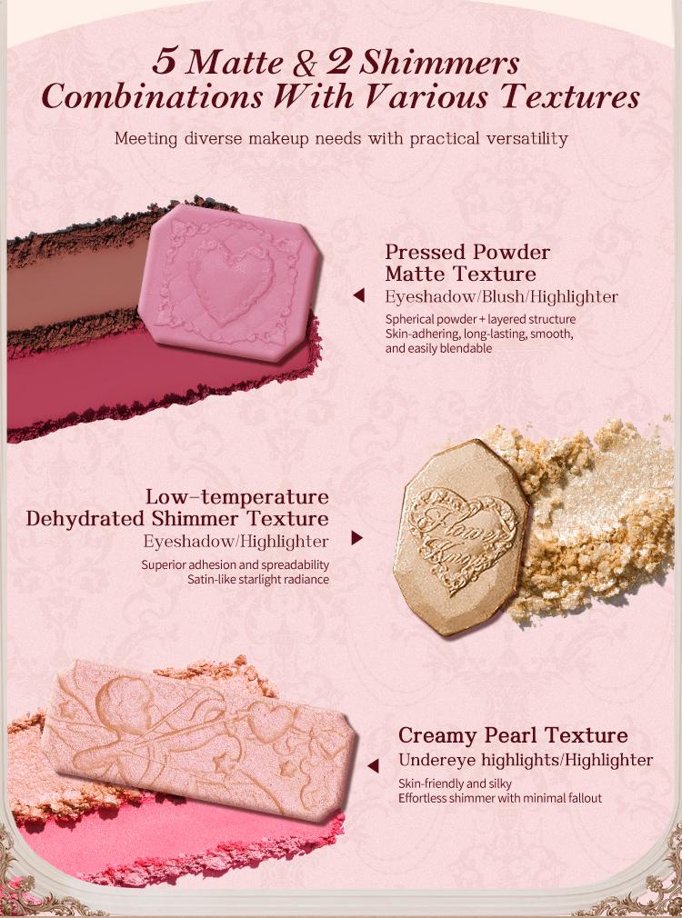 Flower Knows Strawberry Cupid Collection Makeup Palette, Matte, Shimmer, all-in-one Palette, Blush, Longlasting, High Pigment, Ideal For Office, Travel or Date Flower Knows Strawberry Cupid Collection Makeup Palette, Matte, Shimmer, all-in-one Palette, Blush, Longlasting, High Pigment, Ideal For Office, Travel or Date