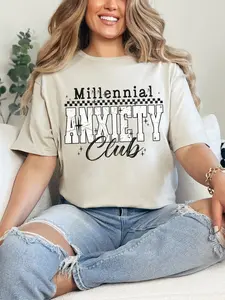 Millenial Anxiety Club ~ Unisex Short Sleeve T-Shirt Gildan Softstyle Printed in the USA
