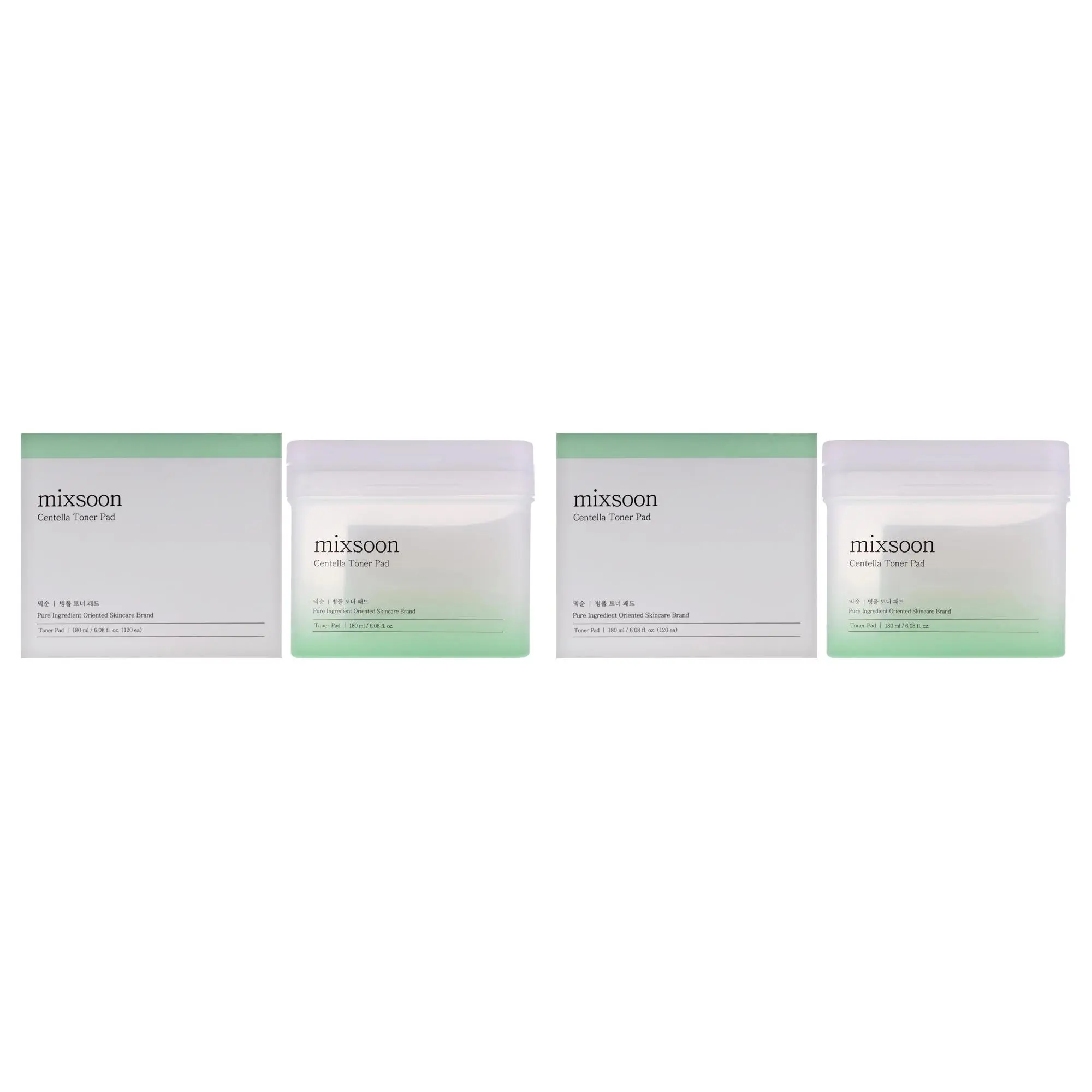 Mixsoon Centella Daily Toner Pads - Unisex, 120 Pads Total, Pack of 2