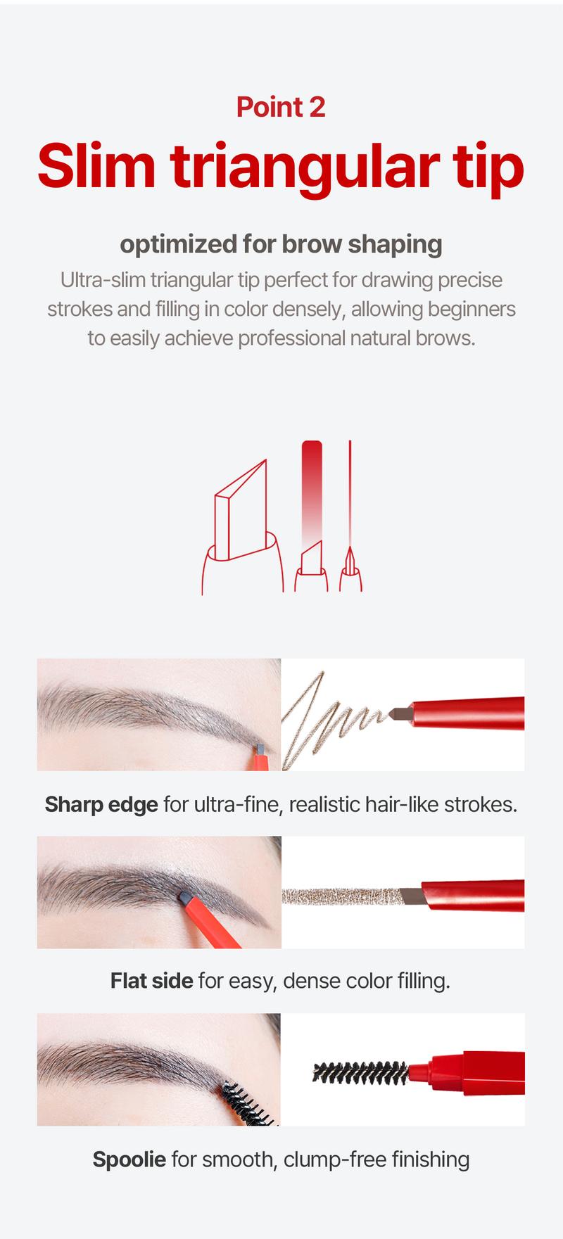 [Single / Duo] Espoir The Brow Laminating Gel - Brow Gel&Pencil Duo - No Flaking Brow, Non-Sticky, Anti-Dandruff, 24Hr Long Lasting, Laminating Gel, Slim Hard Formula Pencil, All-day Long Lifting, Natural Clean Brow, Clear Gel, Vegan & Cruelty-Free