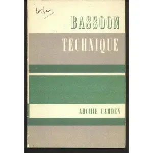 USED-Bassoon Technique by Archie Camden (Paperback)