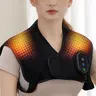 Youth Plastic Neck and Shoulder Heating Massage Wrap - USB Powered, 3 Temperature Levels (Temperature Control), 3 Vibration Settings, Vibes + Heat for Warm Relief, Daily Self Care