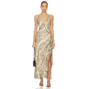 Bardot Cyrel Printed Maxi Dress in Snake Skin