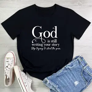 Womens God is Still T Shirt Comfy Tops Graphic Tees