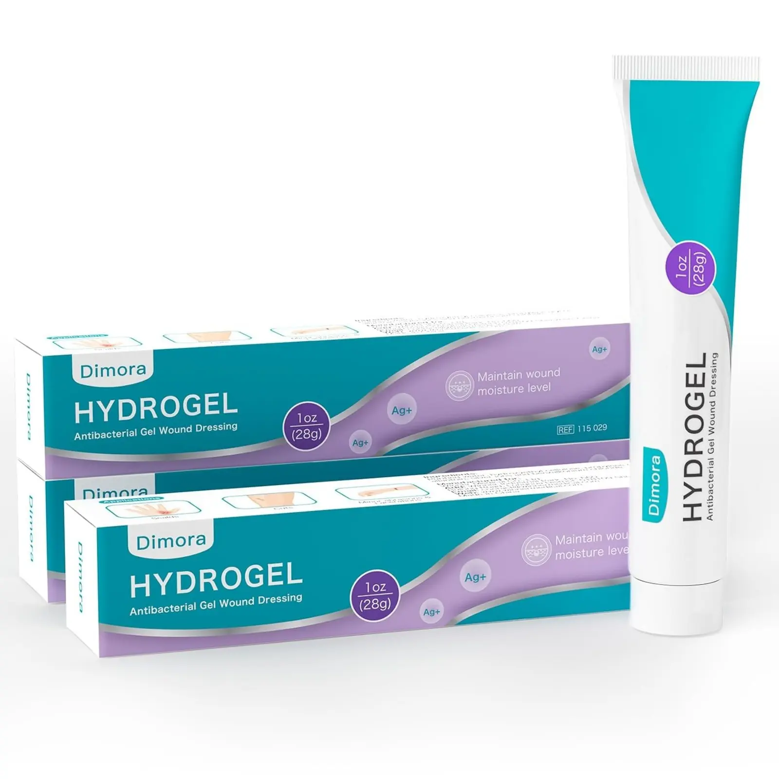 Dimora Silver Hydrogel Wound Gel Dressing, 3-Pack Healthcare Healing Supplies, Antiseptic First Aid for Minor Abrasions, Cuts, Sunburn Relief, Lacerations tiktokshopbacktoschool