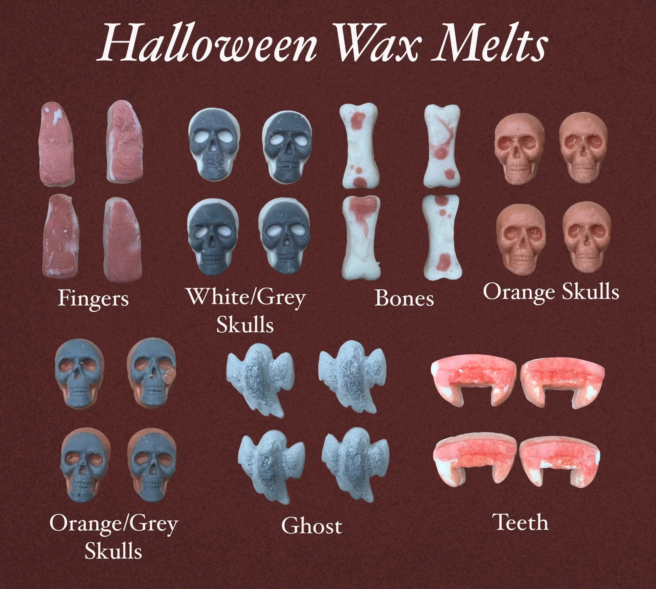 Halloween Wax Melts - Hauntingly Delightful Fragrances for Spooky Home Decor - Room Ornaments - Long Lasting & Easy to Use - High Quality Wax Melts