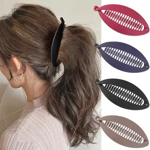 AWAYTR Banana Clips For Women Retro Style Hair Clips Secure Durable No Crease Cute Claw Clips for Styling Ponytails Updos Ideal Gifts for Women Elegant 4Pack Hair Accessories