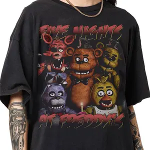 Vintage 90s Bootleg Style Five Nights at Freddy's T-Shirt