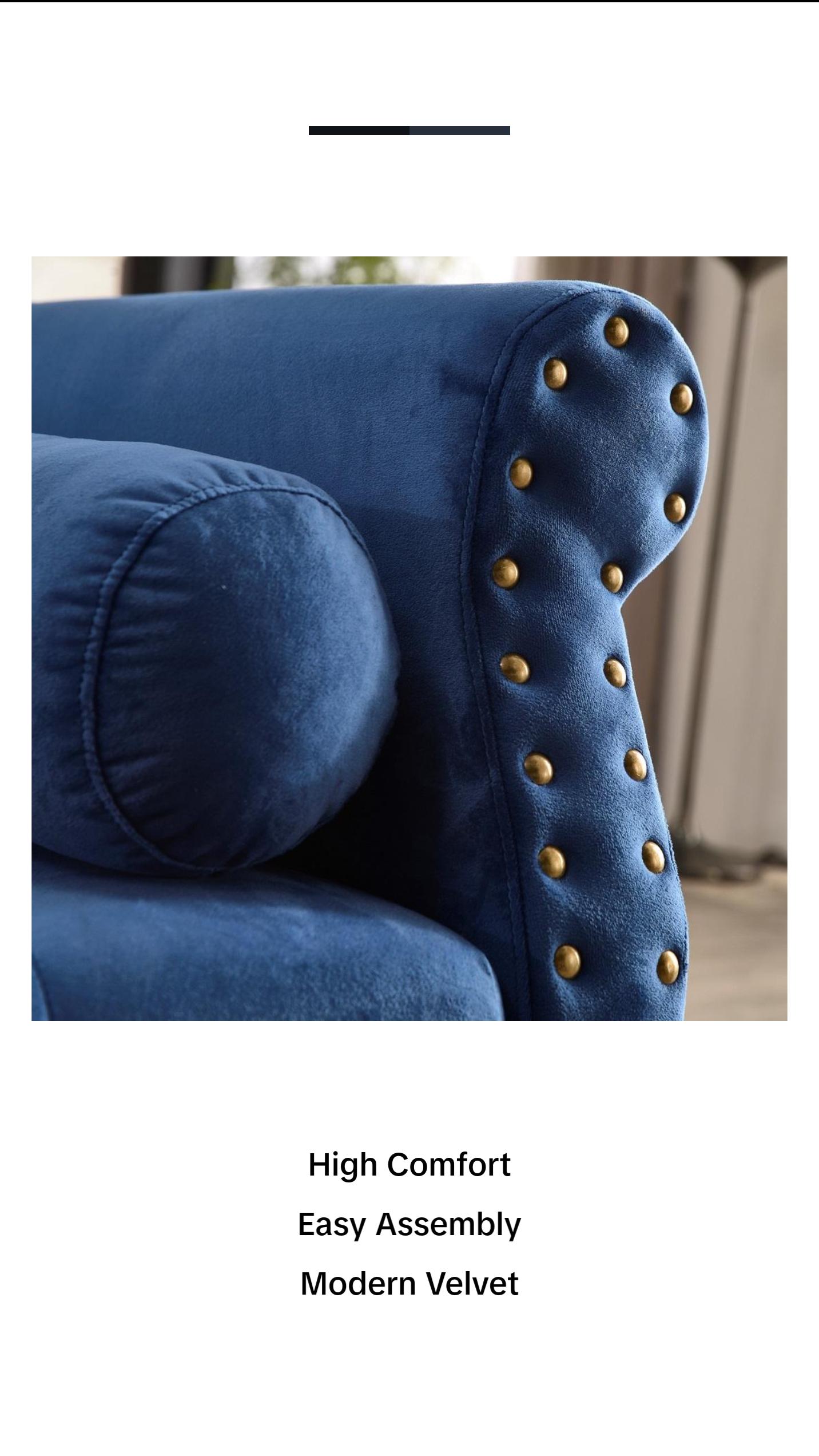 Premium 70in Velvet Tufted Upholstered Bed Bench, Rolled Arm Deep Seat Chaise Lounge with Nail Head Trim, End of Bed Long Ottoman Couch for Window and Bedroom