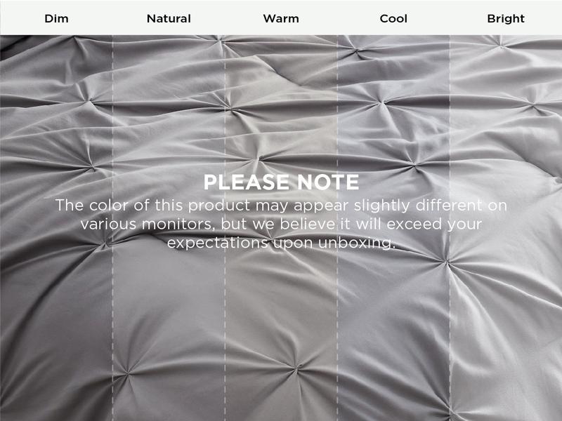 【Valentine's Day gift】7 PCS-Bedsure Soft  Pintuck Messy Bedding Sets - Multi-Color,Cloud-like,Ultra-Soft,Machine Washable,Luxury Bedroom Decor Accessories,Breathable,All-Season King Size Comforter Sets,Hotel Quality, Restful Sleep, Geometric Pattern