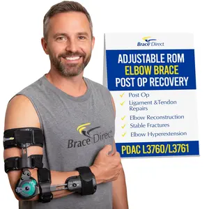 Brace Align Stabilizing ROM Hinged Elbow Brace L3760, L3761 - Post-Op Elbow Support Healthcare Tool