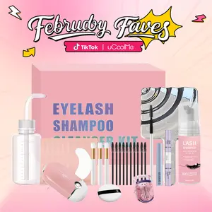 uCoolMe Lashes DIY Lash Aftercare Kit | Cleanser Lash Shampoo for Lash Girl Clusters 2In1 Bond & Seal Lash Remover Makeup Beginner Friendly Eyelash Tools Cosmetic Mirror TikTokShopBlackFriday