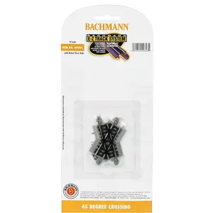 Bachmann 44843 45 Degree Crossing Tracks, N Scale