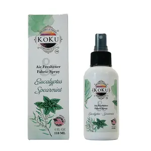 Eucalyptus Spearmint Air Freshener - Room Spray - Odor Eliminator - Deodorizer - Car Air Freshener - Home Spray - Linen Spray - Fabric Refresher - Non-Toxic - Alcohol Free - Made in USA