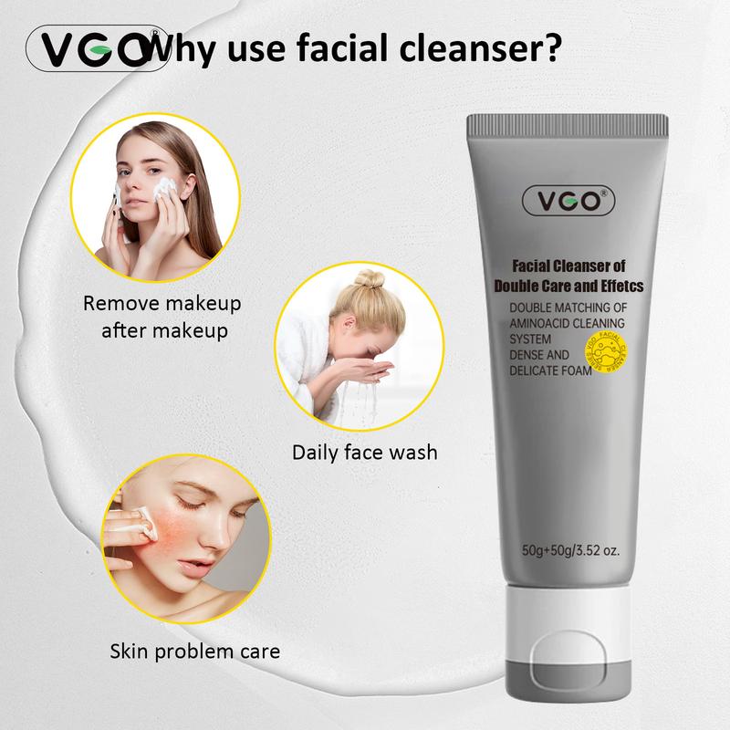 VGO-Vitamin C Serum, Moisturizer, and Facial Cleanser Set Cleansing Moisturizing Suitable for sensitive skin-Live Skincare Radiance -B