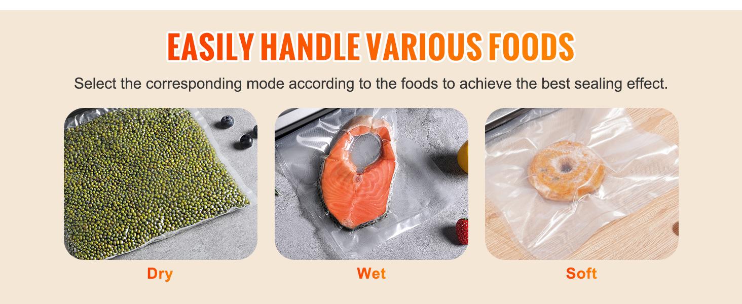 VEVOR Vacuum Sealer Machine, TikTokShopBlackFriday, 90Kpa 130W Powerful Dual Pump and Dual Sealing, Dry and Moist Food Storage, Automatic and Manual Air Sealing System with Built-in Cutter, with Seal Bag and External Hose VEVOR Vacuum Sealer Machine, TikTokShopBlackFriday, 90Kpa 130W Powerful Dual Pump and Dual Sealing, Dry and Moist Food Storage, Automatic and Manual Air Sealing System with Built-in Cutter, with Seal Bag and External Hose