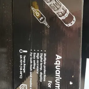 AquaMiracle 25-300W Aquarium Heaters with Protective Housing, Submersible Fish Tank Heaters with LED Digital Display Thermostat, Adjustable Fish Heater for 3-120 Gallon Tanks