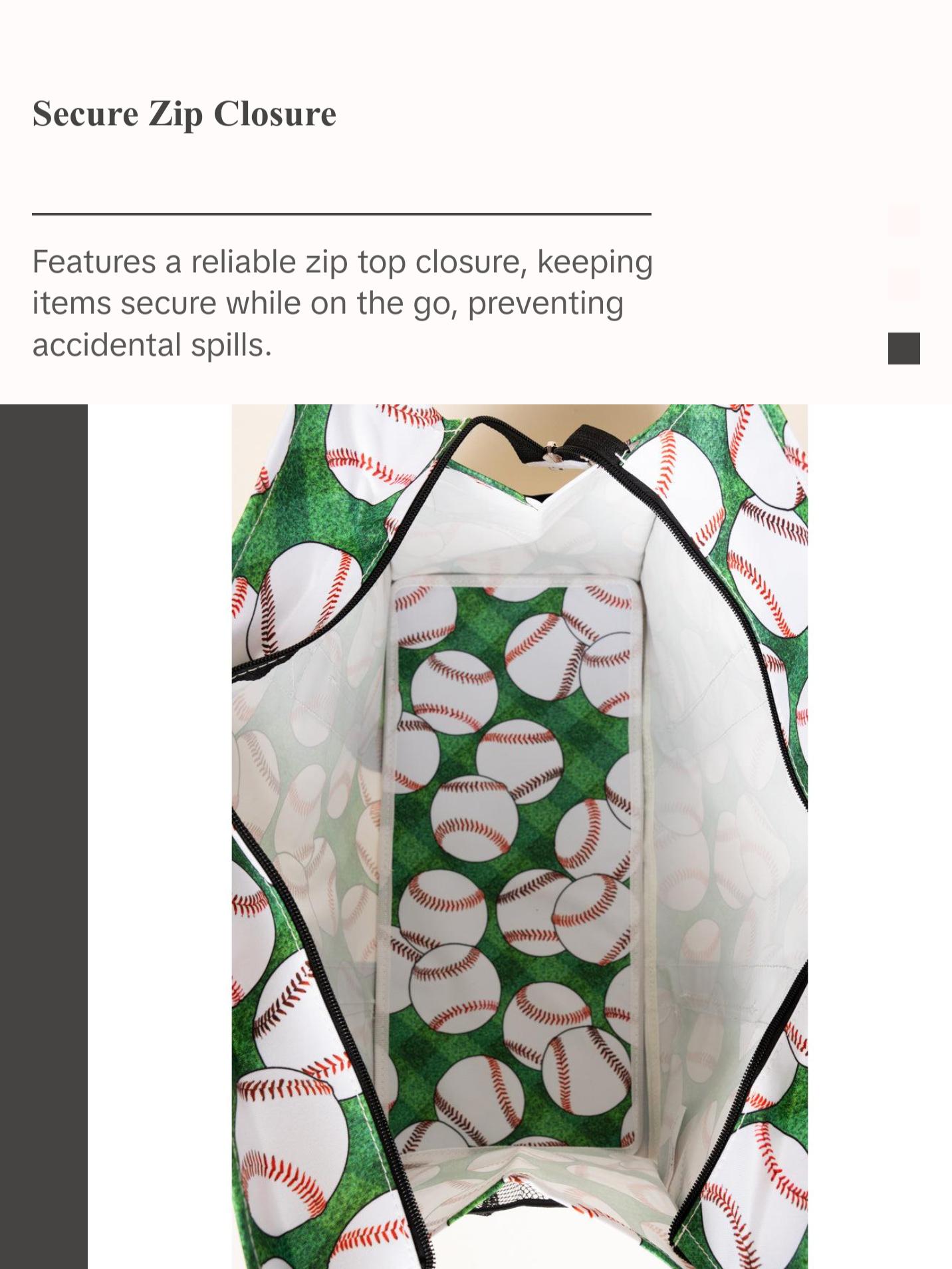 Bases Loaded Large Organizer Tote