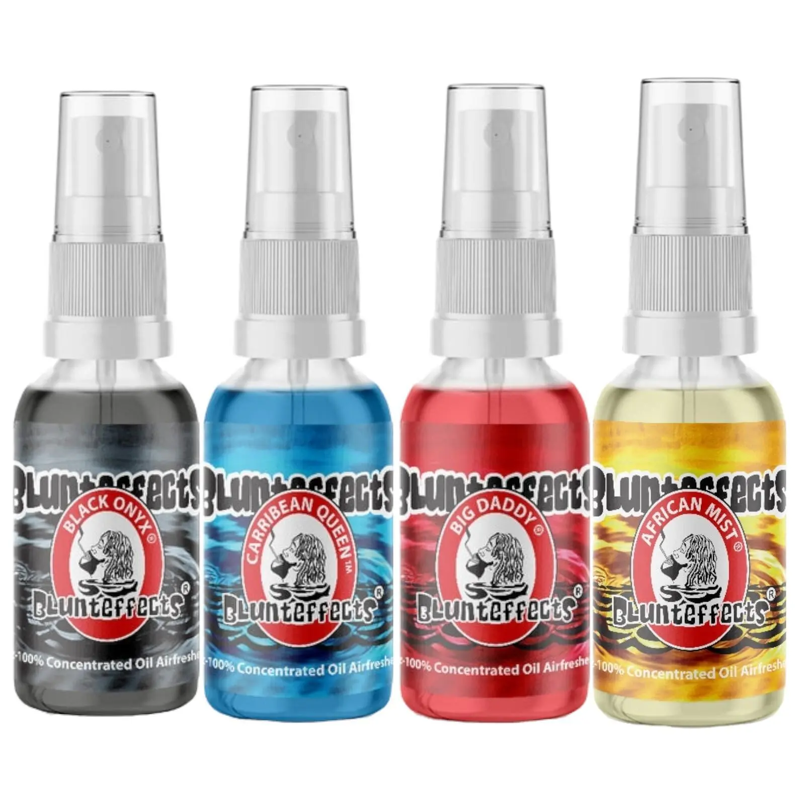 Blunt Effects 4 Assorted Scents Air Freshener Home & Car Spray