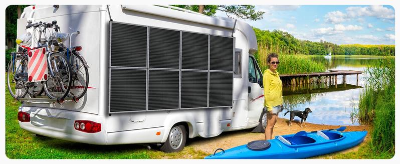 Holiday Haul CTOLITY SP400 400W Foldable Solar Panel 41V 10A for Outdoor Camping RV Power Station with 8F Bracket & 22% Efficiency Folding