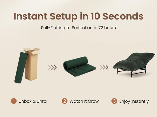 【versatile】Oversized Bean bag chair lazy sofa with base, 4 in 1 Convertible Bean Bag Couch with Base, Comfy Boneless Couch, soft and Comfortable Recliner Sofa Bed with Removable Upholstery for Living Room, or Bedroom