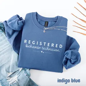 RBT Minimalist Sweatshirt, Registered Behavior Technician Crewneck, ABA Therapist Gift, Behavior Tech Graduation Sweater, RBT Mental Health