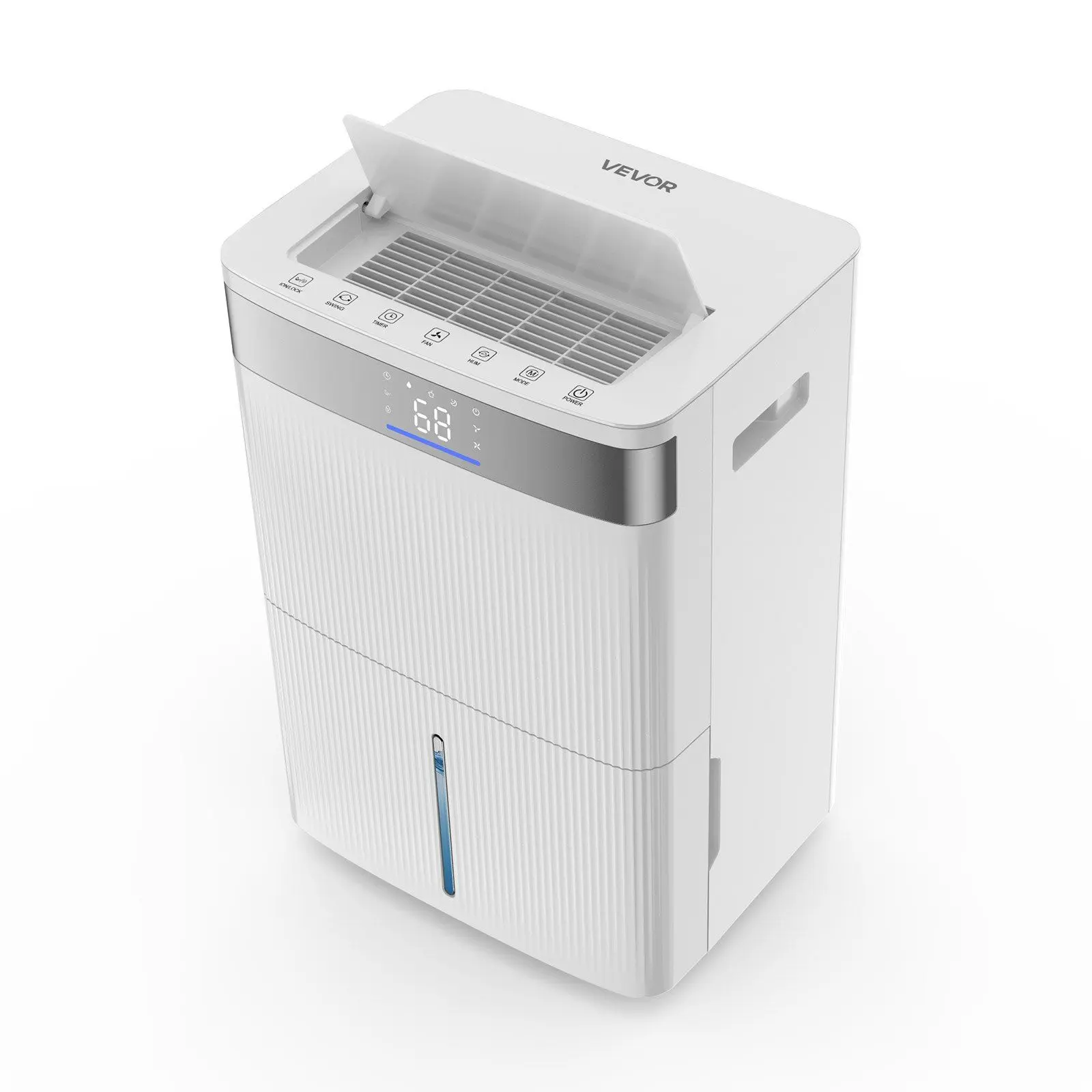 VEVOR 80 Pints Dehumidifier for Home and Basement Smart Humidity Low Noise for Room