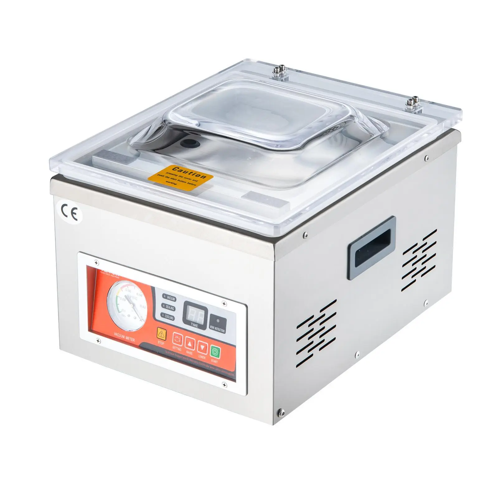 【Summerfinds】VEVOR Chamber Vacuum Sealer, 260W Power, 10.2 in Sealing Length, Compact Vacuum Sealers for Wet Foods, Meats, Marinating, Home Kitchen & Commercial Use, Start for Other Needs, 12.6 In Length Handles Large Bags