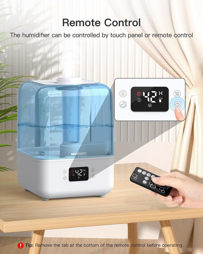 Chivalz 4L&6L Humidifier & Air Purifier with Top-Fill Design, Remote Control, Cool Mist Humidifier with 360° Nozzle, 2-IN-1 Oil Diffuser for Bedroom, Home, Baby Nursery & Plants, Household Appliances#TikTokShopBlackFriday