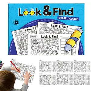 Look & Find Coloring Activity Book for Kids Ages 3+ – Search, Color & Learn Preschool Workbook with Everyday Themes, Observation Skills & Creative Fun