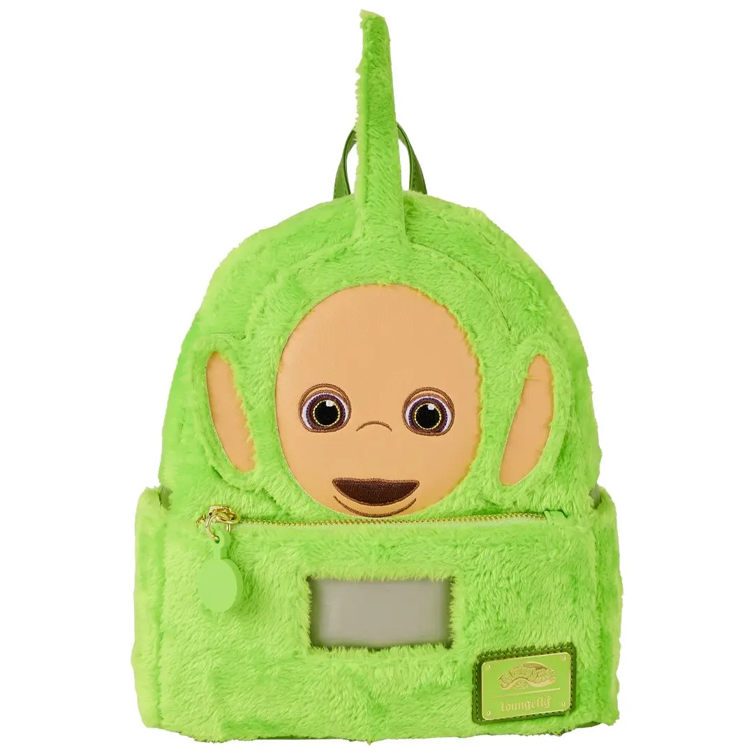 Loungefly Teletubbies Dipsy Plush Cosplay Mini Backpack - Light-Up Screen, Embroidered Details, Cute Backpacks