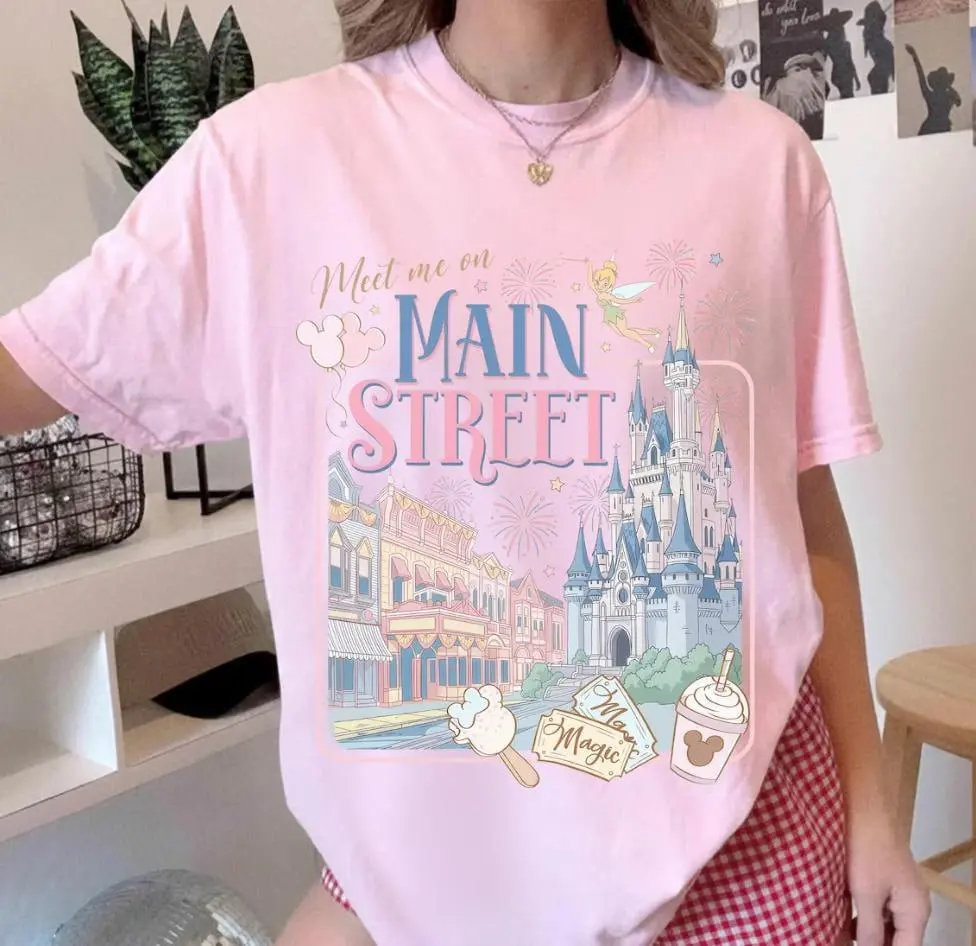 Meet Me On Main Street TShirt, Magic Kingdom Tshirt, Main Street Theme Park Tee, Family Trip Matching 2026 Shirt