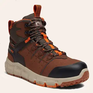 Timberland PRO Men's Tempe Brown Waterproof Round Toe Work Boots