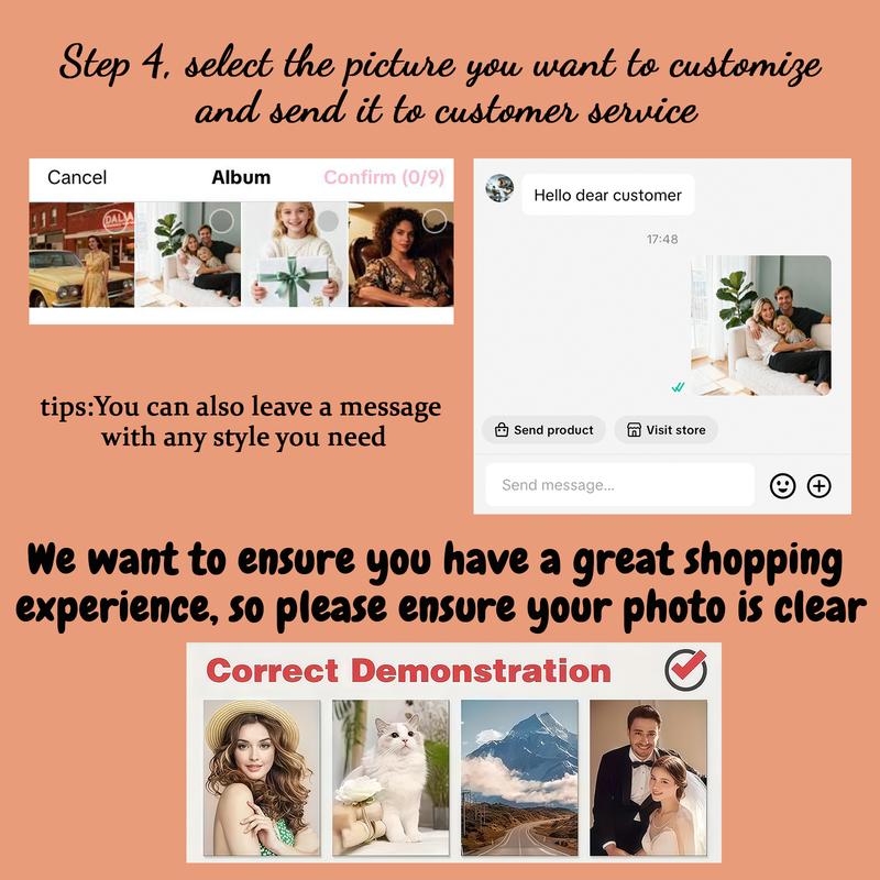 Custom Paint by Number Kit from Photos Personalize Canvas for Beginners DIY Adults Digital Oil Painting Kits Make Your Own Picture for Wall Decor Family Friend Lover Easy to Use Perfect Gift