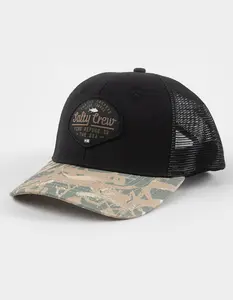 SALTY CREW  Mens Border Trucker Hat, Black Combo