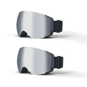 Buy One Get One Free Adult & Teen Unisex OTG Ski Goggles 2026 Over-Glasses Fit Interchangeable Lenses Anti-Fog Frameless UV Protection Shock-Absorbing PC Shell Ideal for Snowboarding & Ski Enthusiasts Men & Women Skiing