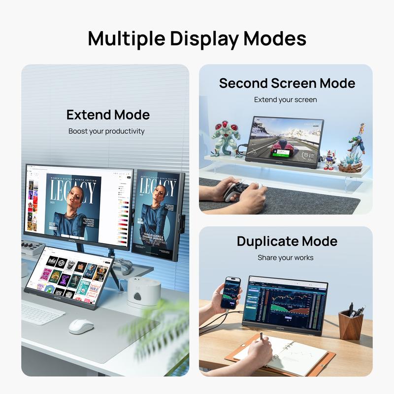 ARZOPA Portable Monitor 15.6'' 1080P 60Hz&144Hz FHD Laptop Monitor USB C HDMI Computer Display HDR Eye Care External Screen for PC Mac Phone Xbox Switch PS5