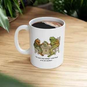 [Sale off up to 50%] Toad Mug Frog Mug Frog and Toad Best Friends Fairycore/Goblincore, Frog Gift for Friends, for Friends Cottagecore Mug Garden Mug, 11oz & 15oz ceramic mug