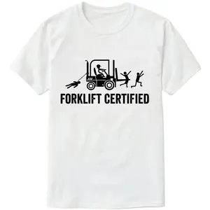 Forklift Certified Shirt, Funny Certified Forklift Operator T-Shirt Graphic tees