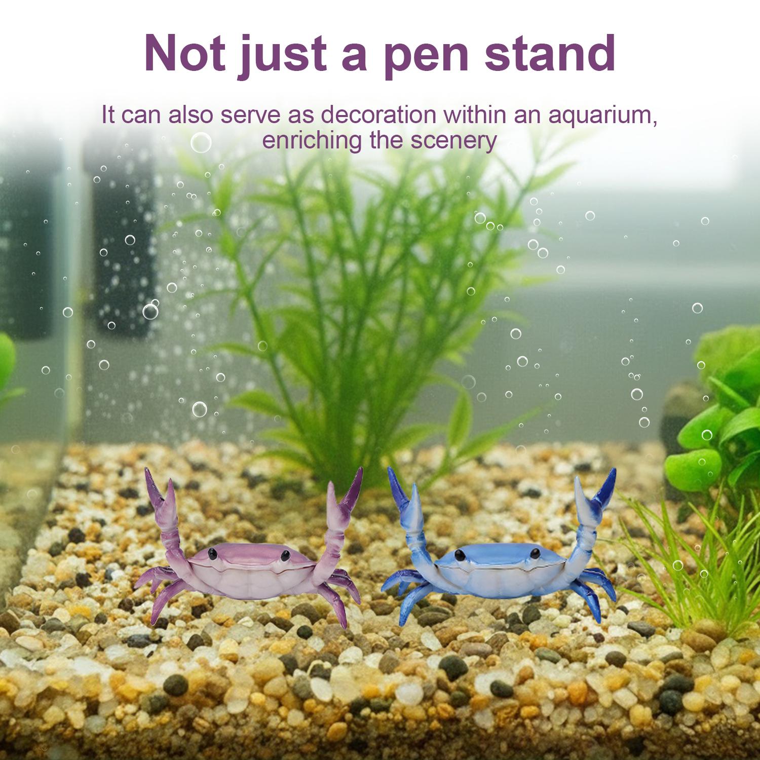 1 PCS Crab Shaped Pen Holder,Decorative Stand for Organizing Pens, Unique Crab-Shaped Desk Accessory for Creative Workspace, Ideal Gift for Office and Home, Pencil Holder,Desk Accessories, Summer Gifts,Room Decoration, Birthday Gift