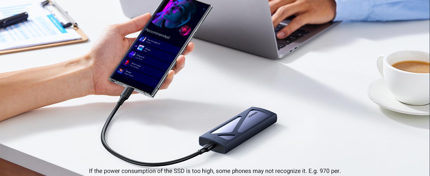 UGREEN SSD Enclosure, Tool-Free USB C External, 10Gbps M.2 NVMe to USB Adapter/Reader Supports M and B&M Keys and Size 2230/2242 /2260/2280 SSDs- TikTokShopBlackFriday ,TikTokShopHolidayHaul