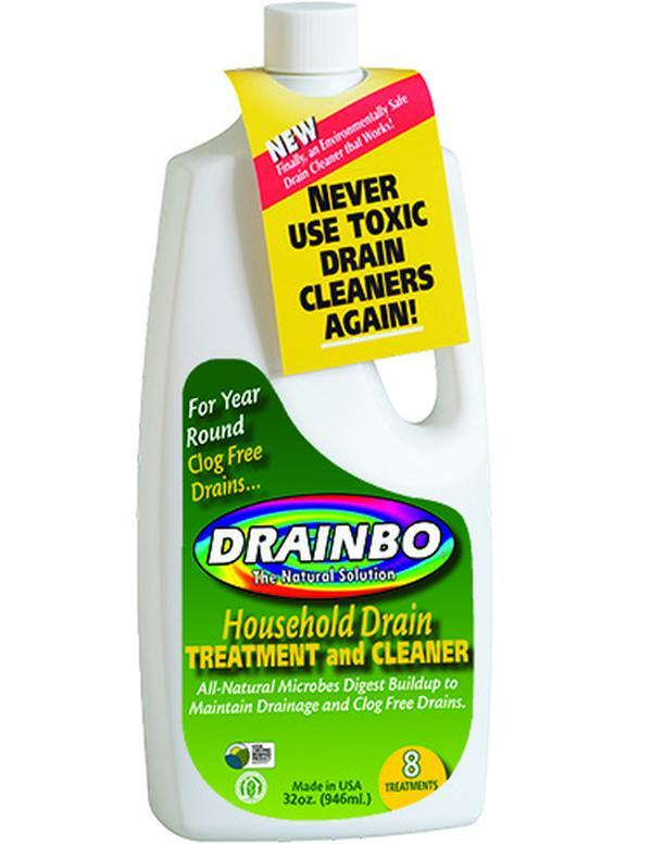 212 MAIN Drainbo 50000 32oz Liquid Drain Cleaner Soap - USDA Certified All-Natural Home Cleaning Agent, Naturally Derived Microbes, Biobased Pipe Clog Solution, Eco-Friendly Biodegradable Household Product