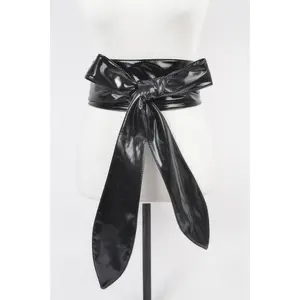 Tie Front Leather Belt