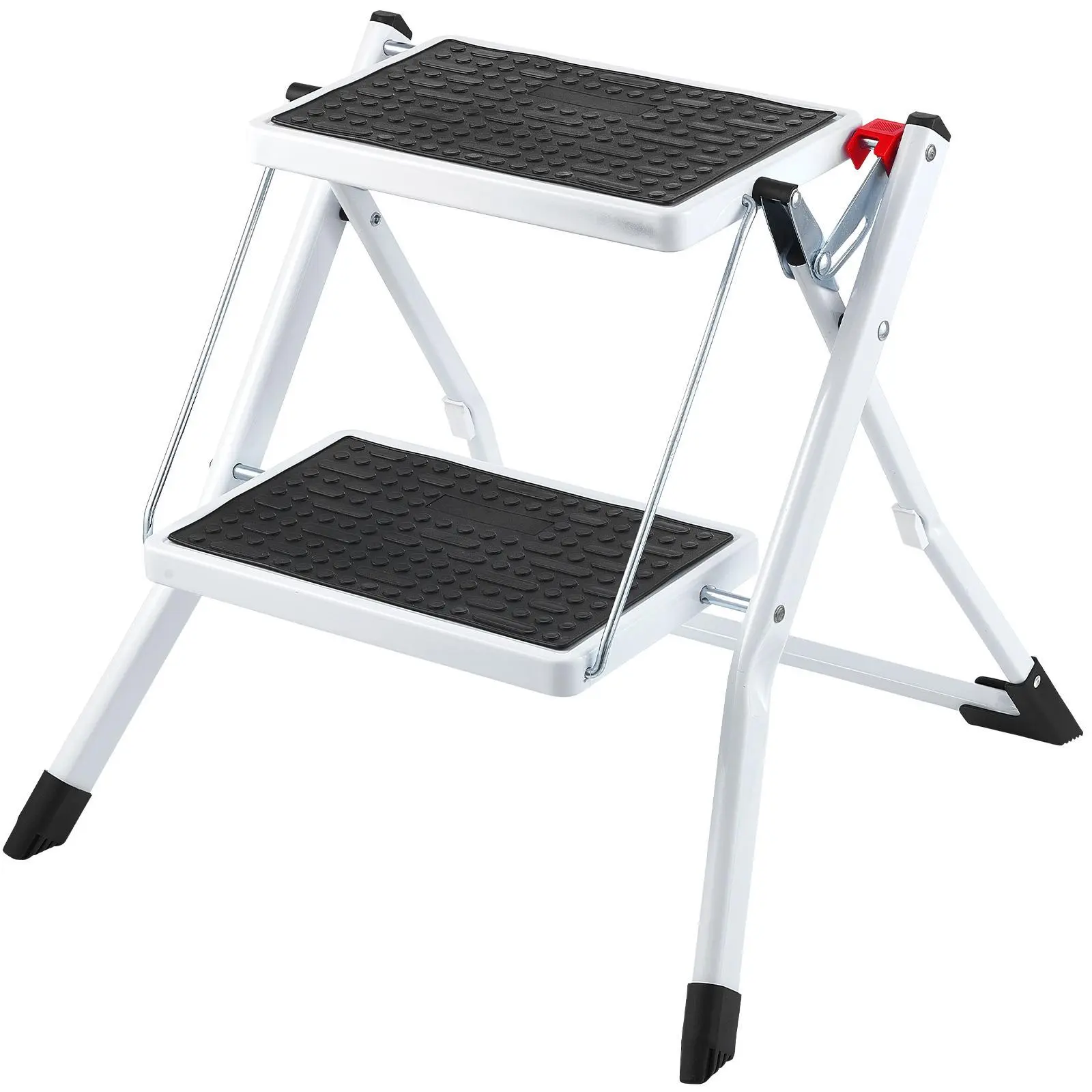【SummerFinds】VEVOR Step Ladder 2-Step 330lbs Capacity,  , Ergonomic Folding Steel Step Stool with Wide Anti-Slip Pedal, Sturdy Step Stool for Adults Toddlers, Multi-Use for Household, Kitchen, Office, RVs