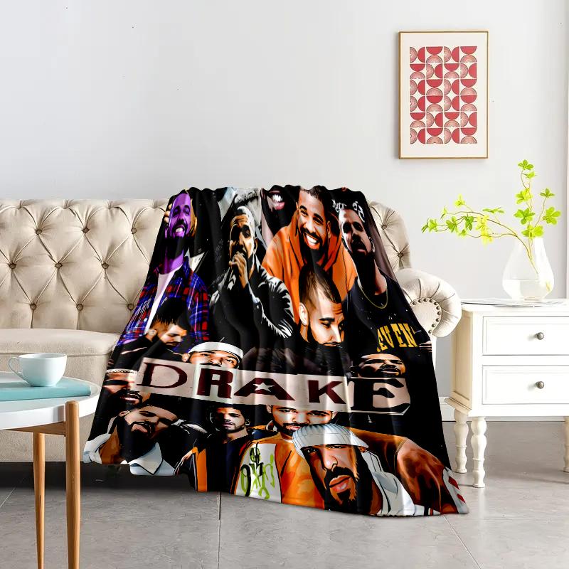 Countdown Sale! Drakes Soft Throw Blanket throw blanket Rapper Singer Album Cover Party Decorations for Bed Sofa Living Room Birthday Holiday Gifts