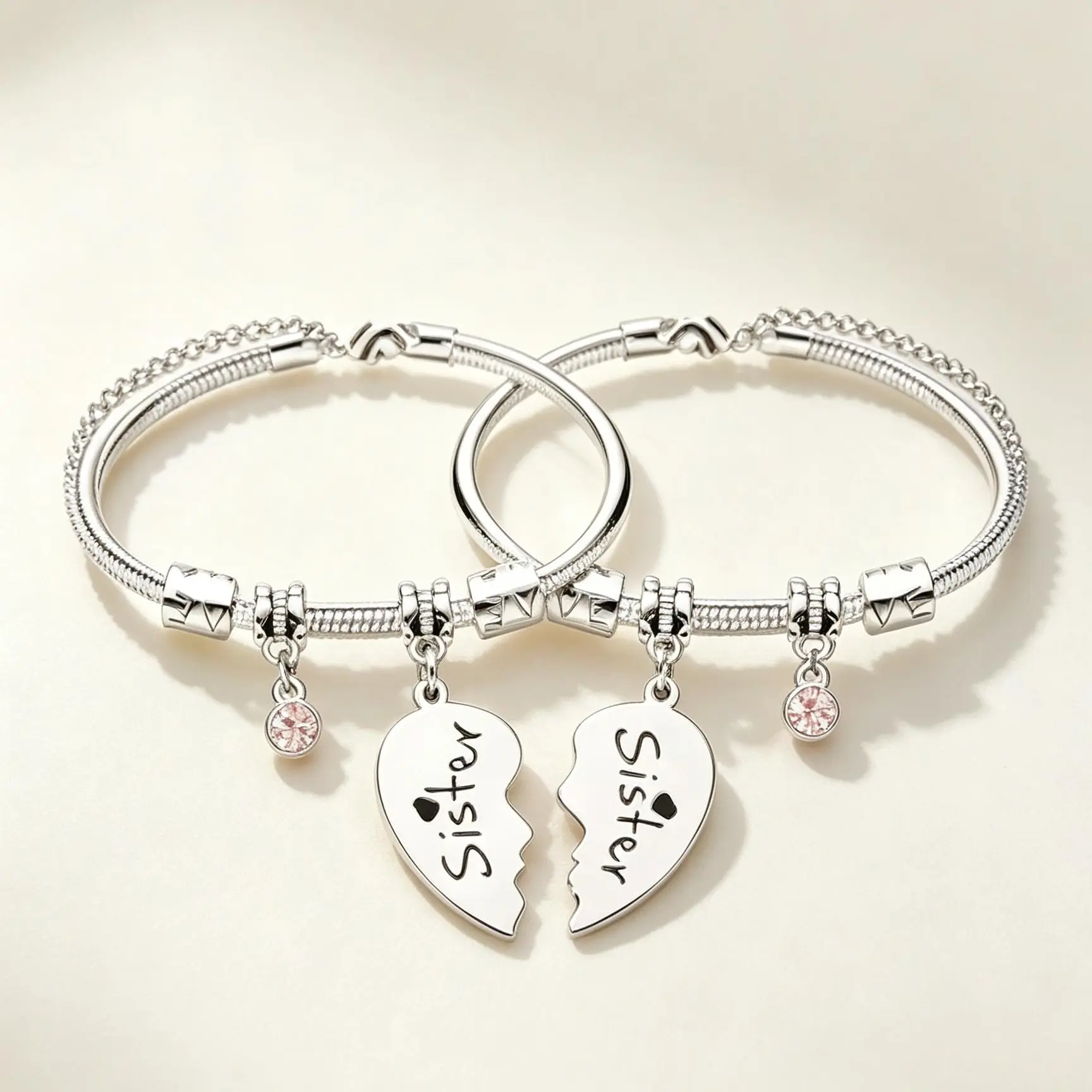 Sisters Best Friend Matching Bracelet, CuteStainless Steel Jewelry for Girls, Birthday &Christmas Gift ldeas, Fashion Accessories forWomen & Girls