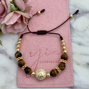 Virgencita Tigers Eye Bracelets Ojo De Tigre