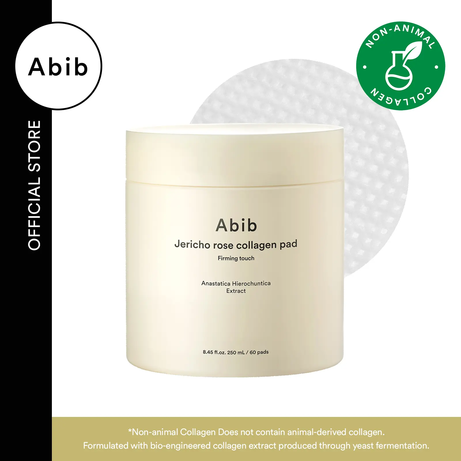 Abib Jericho Rose Collagen Toner Pads - Firming Moisturizer with Peptides to Hydrate Sensitive Skin & Minimize Pores, 60 Pads, Hypoallergenic, Skin Repair