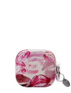 Wildflower Cases - Kensington, Limited Edition AirPods Case | Durable Lightweight Pink Kisses Lips Trendy Aesthetic Cover Phone