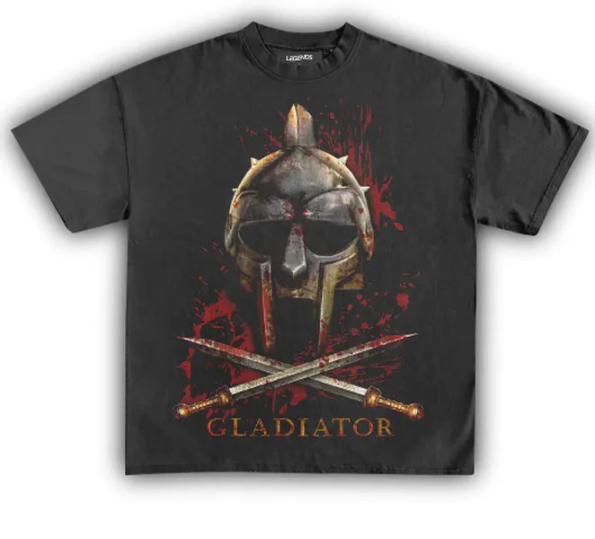 Gladiator Maximus T-Shirt V2 Youth And Adult  Gift For Men Unisex, Retro Roman Warrior Epic Battle Vintage Graphic Tee, 2000 TEE, Men Gift Unisex Shirt Top Menswear Underwear Streetwear Crewneck